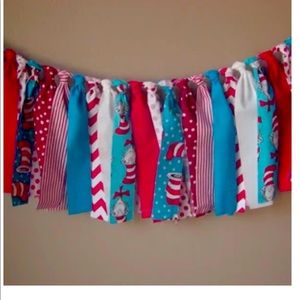 Dr suess tie knot banner
